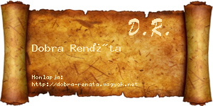 Dobra Renáta névjegykártya